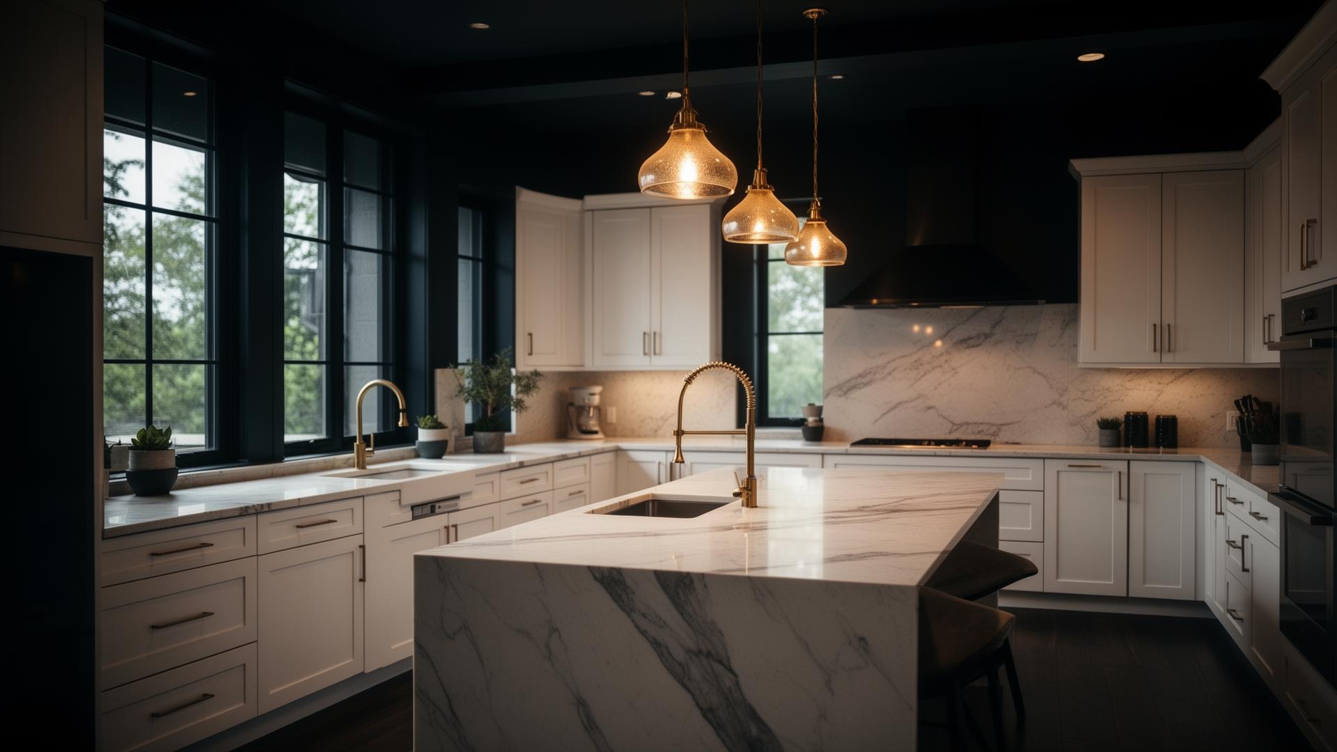 Marble Island Kitchen