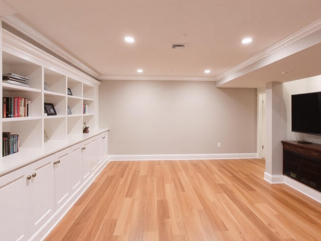 Finished Family Room